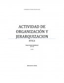Actividad de organización y jerarquizacion. Aumento de la contaminacion y disminucion de bosques