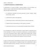 CONCEPTOS BASICOS DE LA ADMINISTRACION.