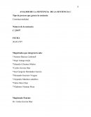 ANALISIS DE LA SENTENCIA DE LA SENTENCIA C