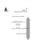 LECTURA: LA COMPRENSION DE LA REALIDAD Y LA FANTASIA