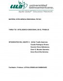TAREA TE1: INTELIGENCIA EMOCIONAL EN EL TRABAJO