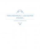TAREA INDIVIDUAL 1: LOS EQUIPOS EFICACES.
