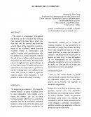 EL ORIGEN DE UN COMIENZO