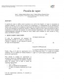 Presión de vapor.
