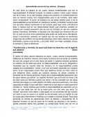 Aprendiendo acerca de los valores (Ensayo)