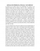 ARTICULO DE OPINION DE LA PELICULA “LOS CORISTAS”