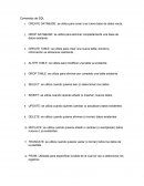 Comandos de SQL.
