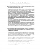 Plan de Internacionalización y Plan de Exportación.