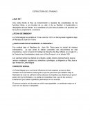 ESTRUCTURA DEL TRABAJO ¿QUE ES?
