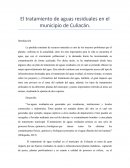 Tratamiento de aguas residuales..