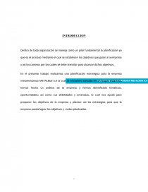 PLANIFICACION ESTRATEGICA METALBUS .. Página 1