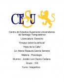 Ensayo sobre la película” “Hijos de la Calle”