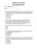 EXAMEN FIN DE CARRERA INGENIERIA MECÁNICA