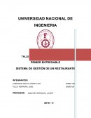 SISTEMA DE GESTIÓN DE UN RESTAURANTE