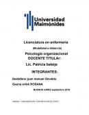 ORGANIZACIÓN- CONTRATO PSICOLOGICO