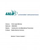 Introducción a las Matemáticas Financieras