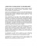 Globalización y el neoliberalismo