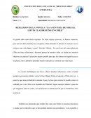 REFLEXION DE LA NOVELA “LA AVENTURA DE MIGUEL LITTIN CLANDESTINO EN CHILE”.