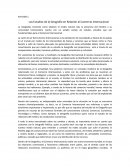 Los estudios de la geografía en relación al comercio internacional.