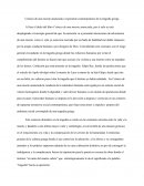 Ensayo sobre Crónica de una muerte anunciada o exponente contemporáneo de la tragedia griega