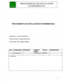 PROCEDIMIENTO DE INSTALACIÓN DE GEOMEMBRANAS