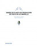 DISEÑO DE PLANTA DE PRODUCCIÓN DE PASTA DE AJÍ AMARILLO.
