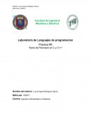 Laboratorio de Lenguajes de programacion.
