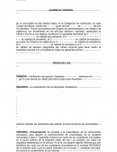 Acta de Asamblea de comuneros, reconocimiento..