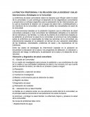 La enfermeria en la sociedad.