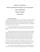 Administración de negocios con recursos humanos.