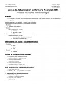 Accesos vasculares en neonatología