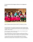 La importancia de las lenguas nativas en los colegios de Bolivia
