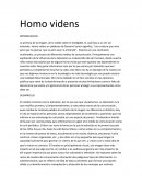 Homo videns.
