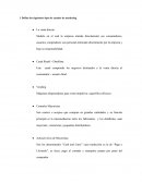 Defina los siguientes tipos de canales de marketing