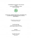 ANÁLISIS DEL COMPORTAMIENTO DEL CONSUMIDOR ANTE LA ESTRATEGIA DE MARKETING DE LAS VENTAS