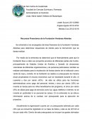 Recursos Financieros de la Fundación Ventanas Abiertas.