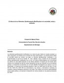 El efecto de los Alimentos Genéticamente Modificados en la sociedad, salud y ambiente