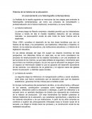 Historia de la historia de la educación.