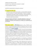 Desarrollar el siguiente glosario de indicadores económicos.