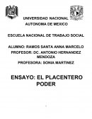 ENSAYO: EL PLACENTERO PODER