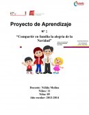 Proyecto de Aprendizaje N° 1 “Compartir en familia la alegría de la Navidad”