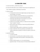 LA ORACIÓN TESIS.