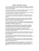 Analisis e interpretacion de datos.