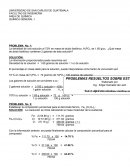 Problemas resueltos de Estequiometria y gases.