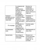 La presencia de datos fragmentados spyware registros corruptos y programas innecesarios