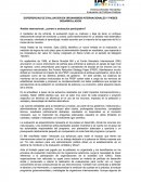 EXPERIENCIAS DE EVALUACIÓN EN ORGANISMOS INTERNACIONALES Y PAÍSES DESARROLLADOS