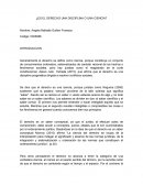 Es el Derecho una ciencia o una Disciplina.