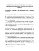 “PERSPECTIVAS QUE SE VISLUMBRAN EN MÉXICO PARA LOGRAR EL COMPROMISO EN LA POBLACIÓN CON LA DEFENSA DE LOS DERECHOS HUMANOS”