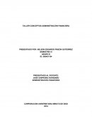 TALLER CONCEPTOS ADMINISTRACIÓN FINANCIERA