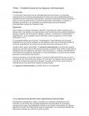 Tema 1. Ambiente actual de los negocios internacionales